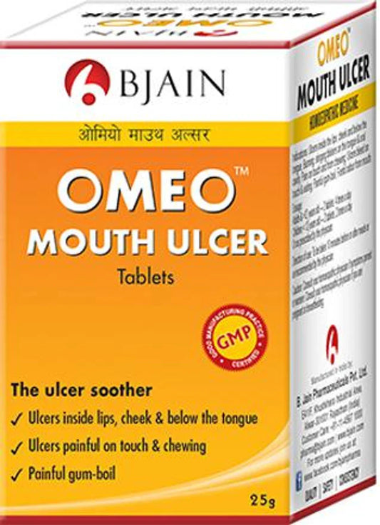 Bjain Homeopathy Omeo Mouth Ulcer Tablets - 25 gm