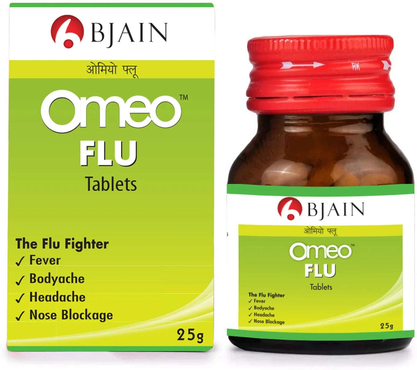 Bjain Homeopathy Omeo Flu Tablets - 25 Gm