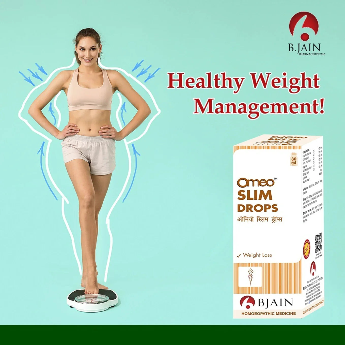Bjain Homeopathy Omeo Slim Drops - 30 ML