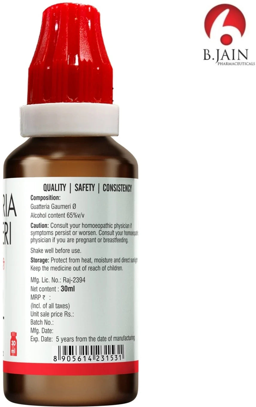 Bjain Homeopathy Guatteria Gaumeri Drops - 30 ml