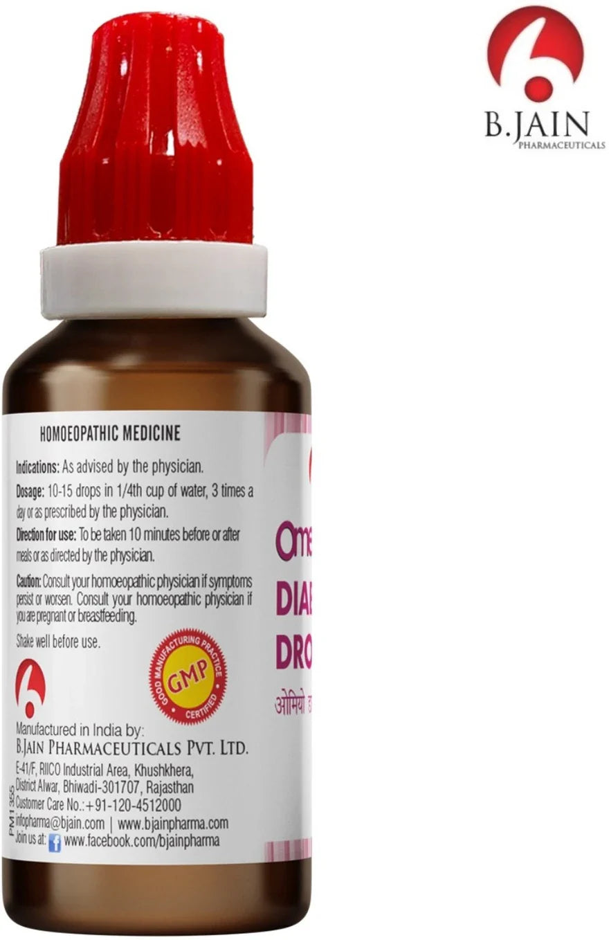 Bjain Homeopathy Omeo Diabetes Drops - 30 ml