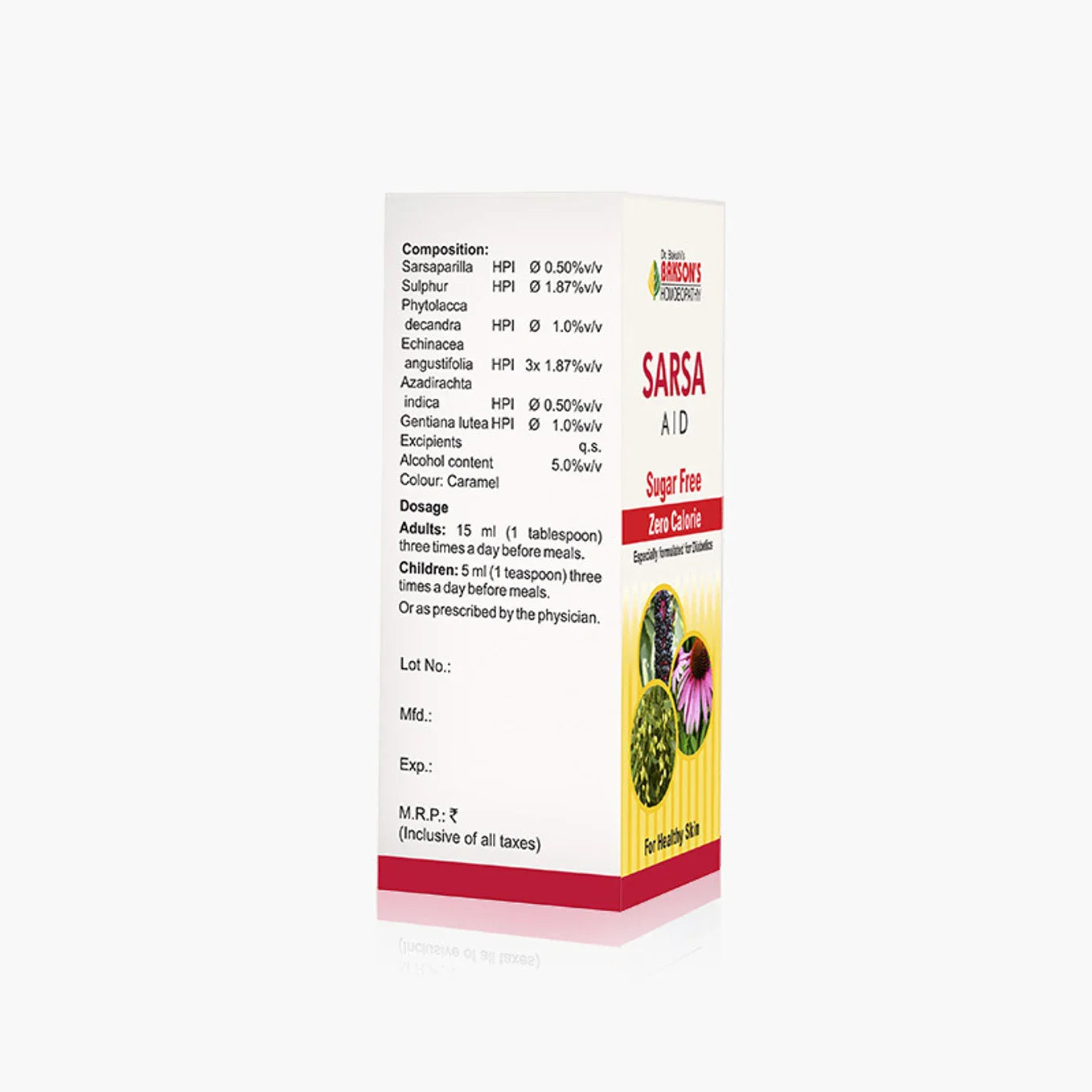 Bakson's Homeopathy Sarsa Aid Syrup - 115 ml