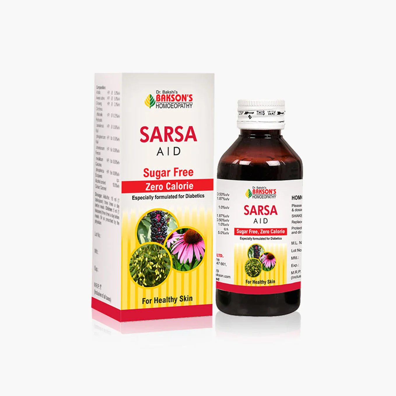 Bakson's Homeopathy Sarsa Aid Syrup - 115 ml