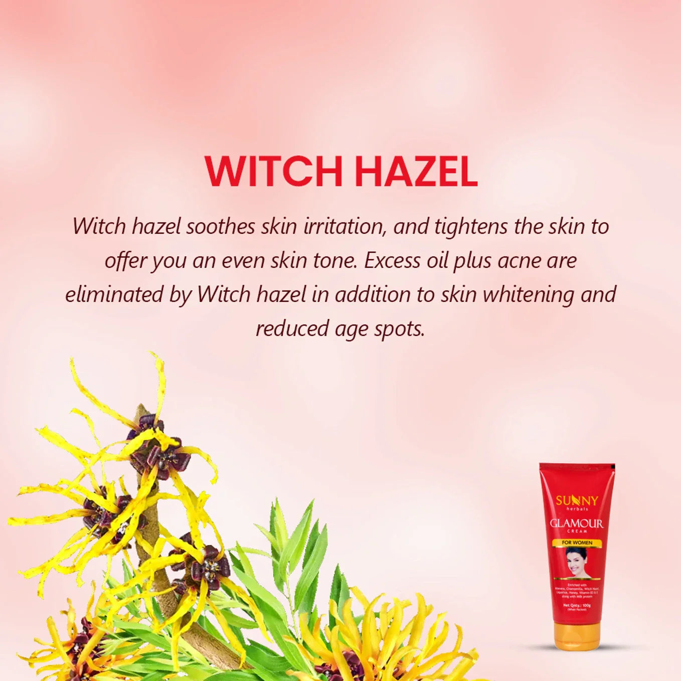 Bakson's Sunny Herbals Glamour Cream For Women - 100 gm