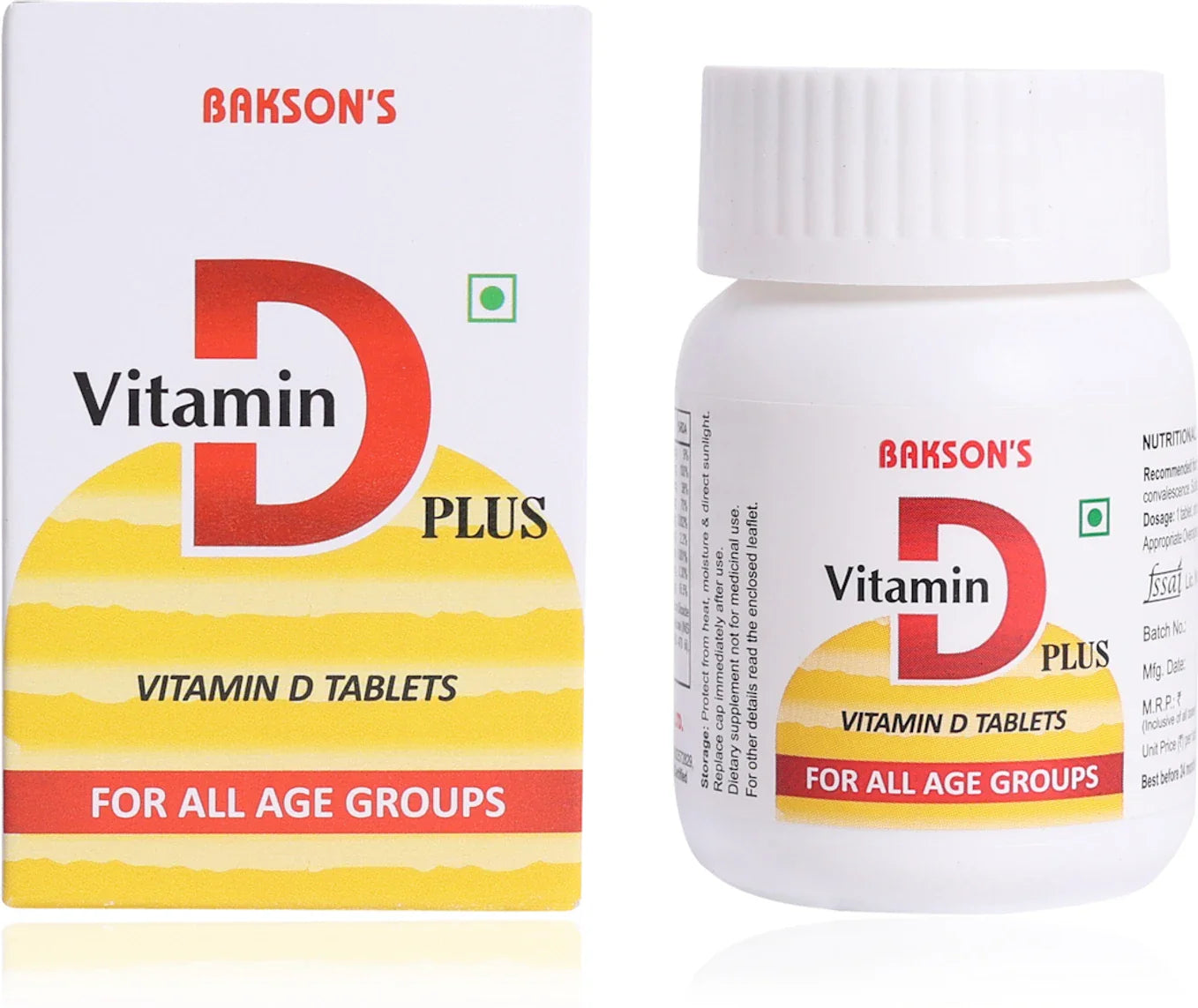 Bakson's Vitamin D Plus Tablets - 30 Tablets