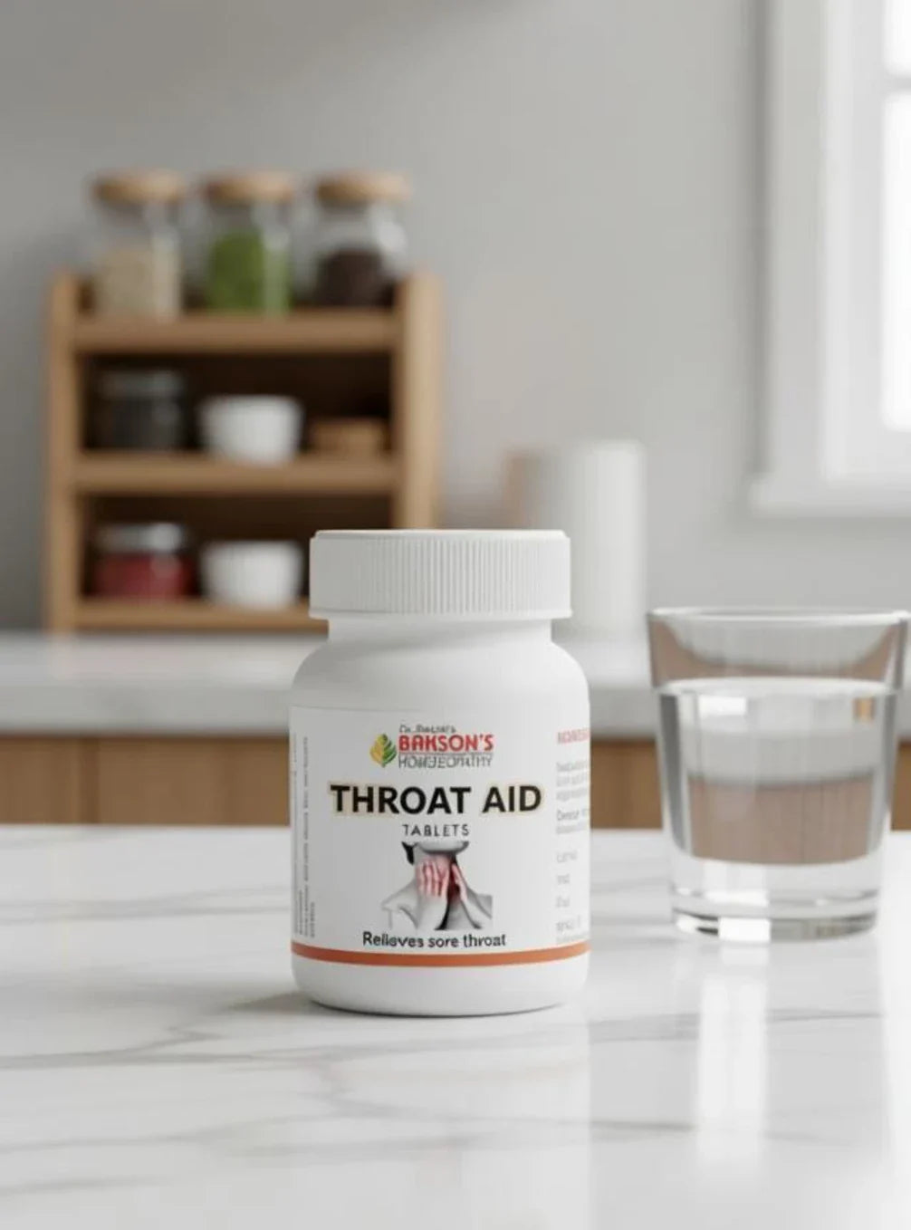 Bakson's Homeopathy Throat Aid Tablets - 75 tabs - Pack of 1