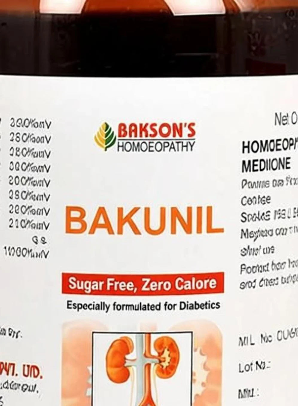 Bakson's Homeopathy Bakunil Syrup (Sugar Free) - 450 ml