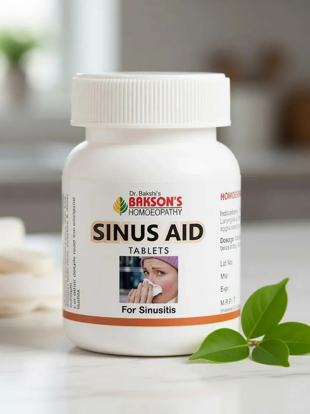 Bakson's Homeopathy Sinus Aid Tablets - 75 Tablets