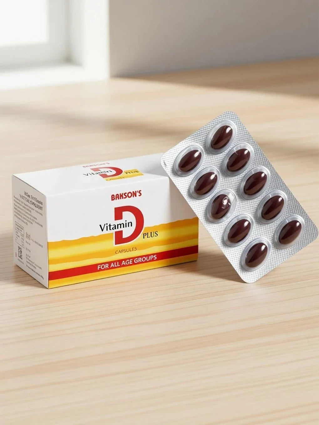 Bakson's Homeopathy Vitamin D Plus Capsules - 50 caps