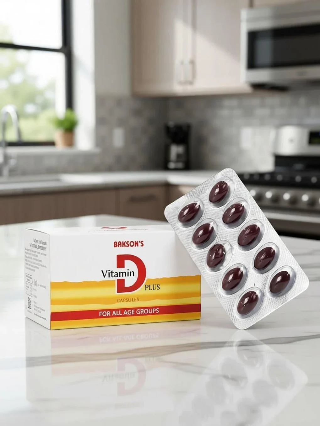 Bakson's Homeopathy Vitamin D Plus Capsules - 50 caps