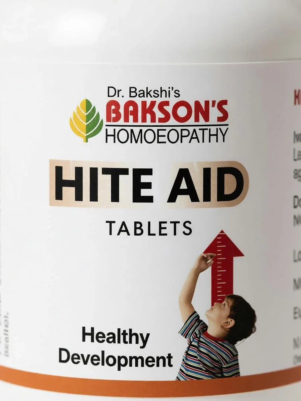 Bakson's Homeopathy Hite Aid Tablets - 75 Tablets