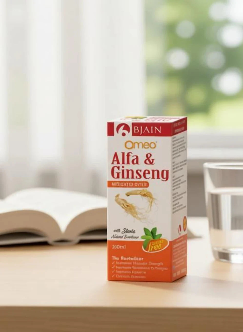Bjain Homeopathy Omeo Alfa & Ginseng Syrup Sugar Free - 500 ml