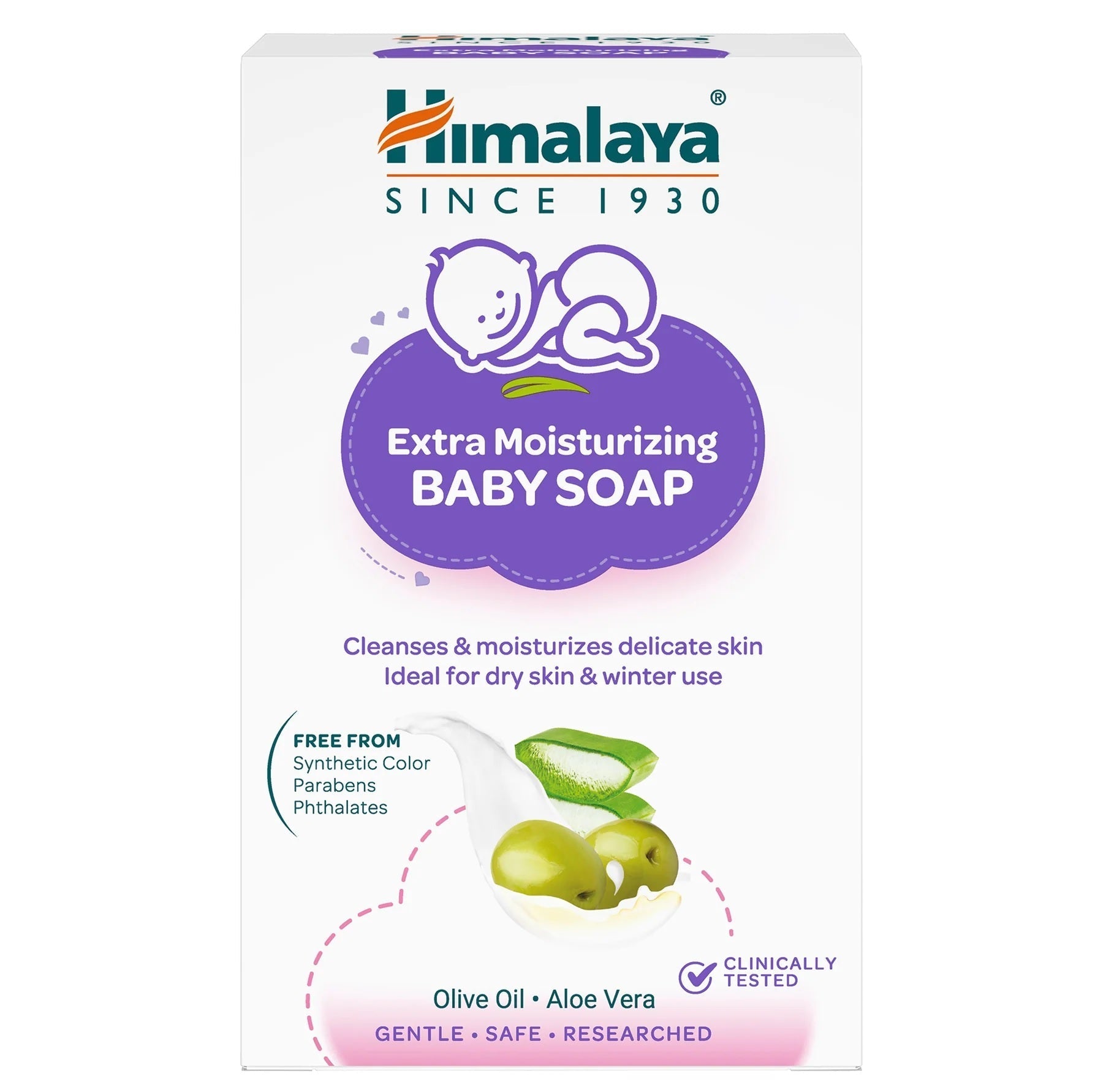 Himalaya Extra Moisturizing Baby Soap - 75 gm