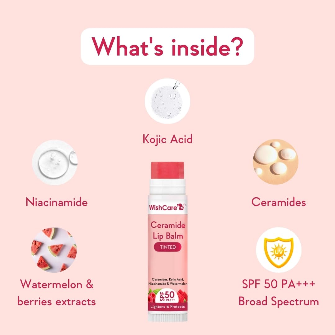 Wishcare Lip Balm Combo - Tinted SPF 50+++ & Natural - combo