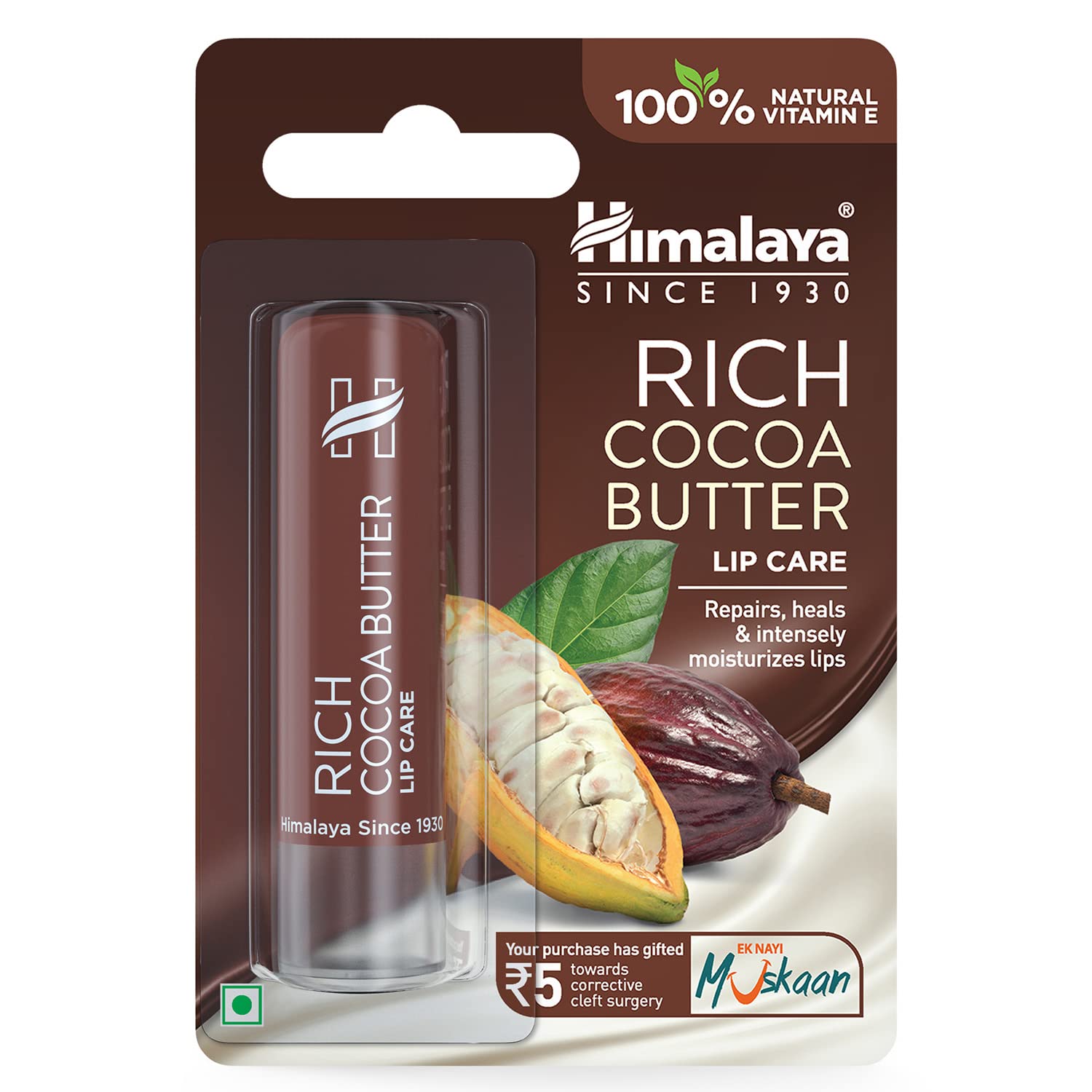 Himalaya Herbals Rich Cocoa Butter Lip Care - 4.5 gm