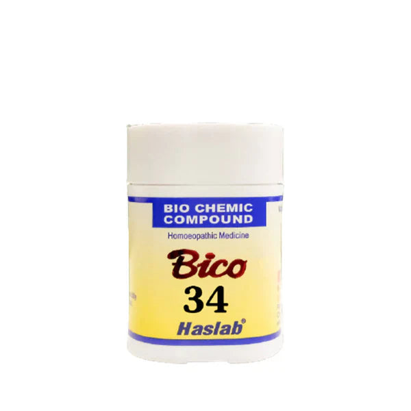 Haslab Homeopathy Bico 34 Biochemic Compound Tablets - 20 gm