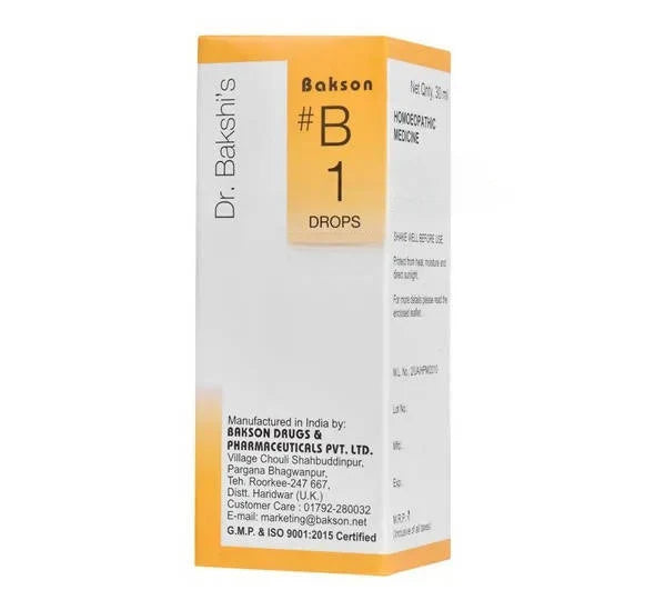 Bakson's Homeopathy B1 Drops - 30 ml