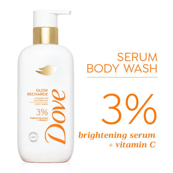 Dove Glow Recharge Exfoliating & Acne Clear Serum Body Wash Combo - combo