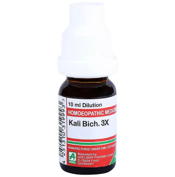 Adel Homeopathy Kali Bich. Dilution - 3X - 10 ml