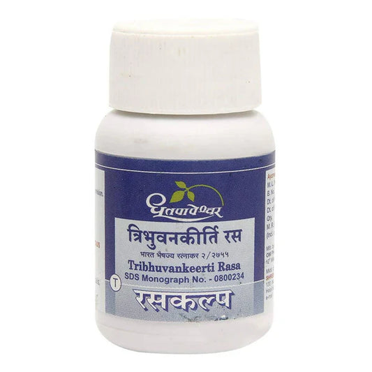 Dhootapapeshwar Tribhuvankeerti Rasa Tablets - 50 Tabs