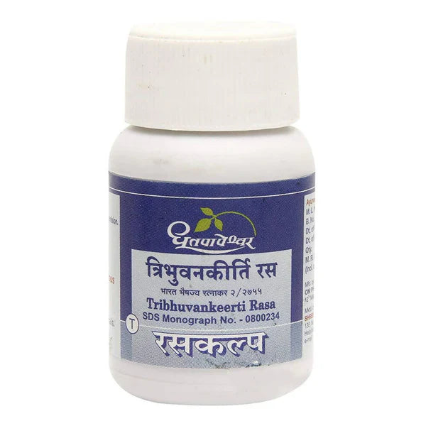 Dhootapapeshwar Tribhuvankeerti Rasa Tablets - 50 Tabs