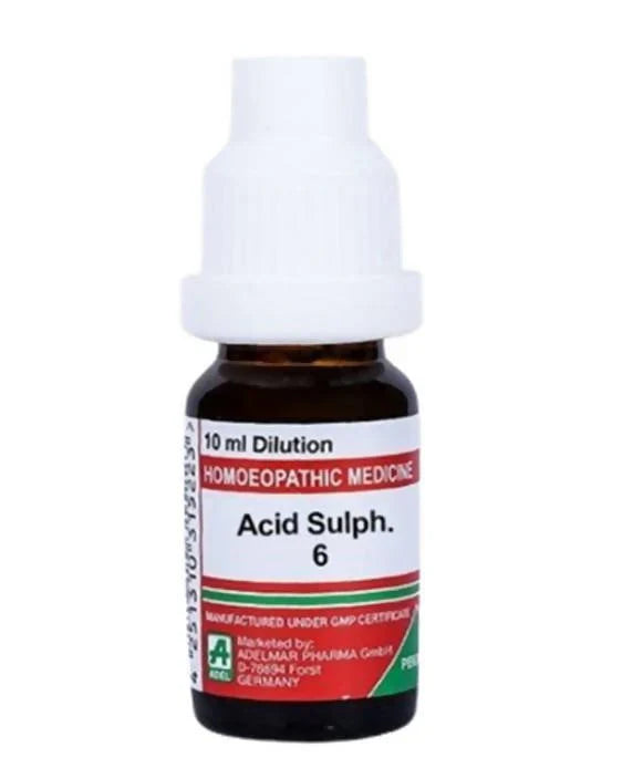 Adel Homeopathy Acid Sulph Dilution - 6 CH - 10 ml