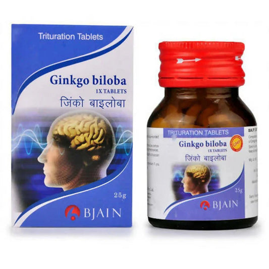 Bjain Homeopathy Ginkgo Biloba Tablets - 1X - 25 gm