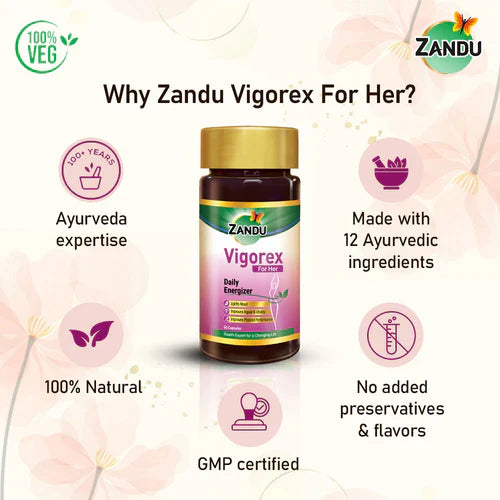 Zandu Vigorex For Her Capsules - 60 caps